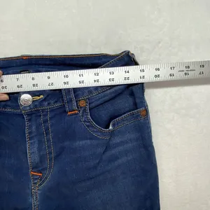 True Religion Jeans Women's 30 Jennie Curvy Mid‎ Rise Super Skinny medium wash thumbnail 2