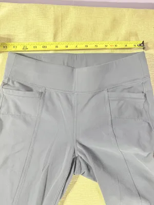 Athleta Womens Pants Small Gray Stretch Supplex Lycra Pull On Yoga Travel thumbnail 9