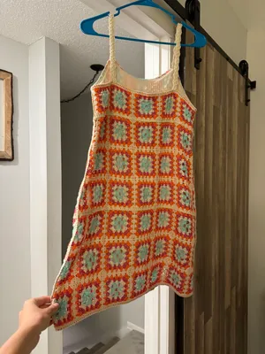 AQUA Crochet Mini Dress thumbnail 3