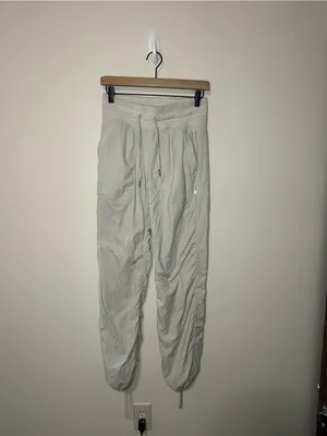 Lululemon Dance Studio Mid-Rise Pant Full Length bone W5ENNR size 4 small flaw thumbnail 8