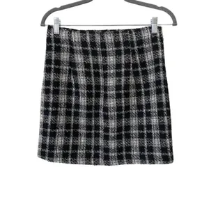 ZARA Plaid Tweed Mini‎ Skirt Sz Sm thumbnail 3