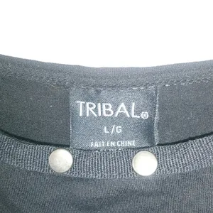 Tribal L Goth Black Studded Swag Tank Top thumbnail 9