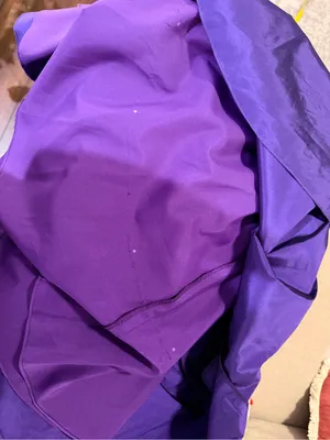 Angelina Faccenda Purple Ruffled Halter Fit & Flare Dress thumbnail 4