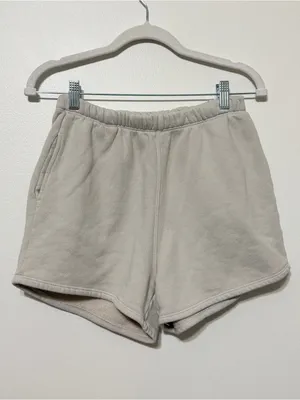 JOAH BROWN Sahara Sweat Shorts Size XS Small Beige Cream Neutral thumbnail 2