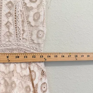Free‎ People "Just Like Honey" ivory lace Mini dress Size 8 Boho Feminine thumbnail 17