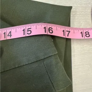 Club Monaco Women Size 10 Retro Casual Green Capris Dress Pants‎ thumbnail 6
