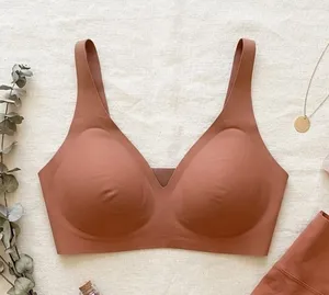 Knix WingWoman Contour Bra Terracotta Brown Wireless‎ Seamless Size S+ thumbnail 1