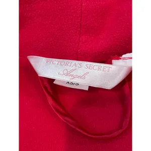 Victoria’s Secret Angels Red Satin Fleece Lined Robe Size XS/S Cozy Basic thumbnail 7