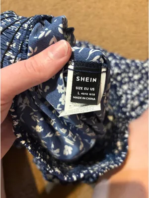 Floral Blue Pants Shein thumbnail 5