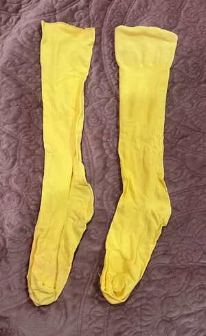 Bright Yellow nylon Knee thumbnail 1