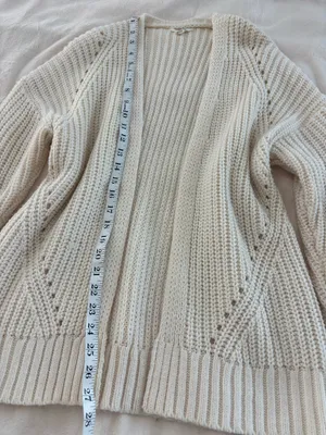 Garage Cream Knit Cardigan thumbnail 4