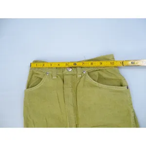 Maverick‎ Jeans Womens 7/8 Slim Mustard Yellow Vintage 70s High Waist USA Retro thumbnail 7