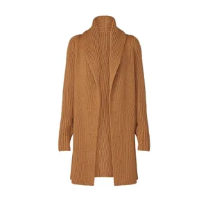 KF/KaufmanFranco‎ x RTR Camel Knit Sweater Coat Size Small Brown Chunky Cardigan thumbnail 5