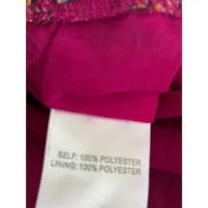 Rose + Olive Magenta Pink Paisley Peplum Sleeveless V-Neck Blouse Top Womens Med thumbnail 7