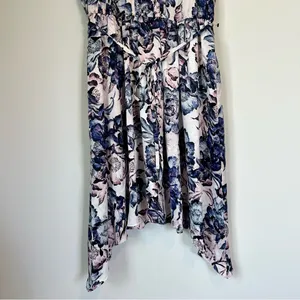 Simply Vera Vera Wang Blue Purple and White High Low Dress - Size: Medium thumbnail 4