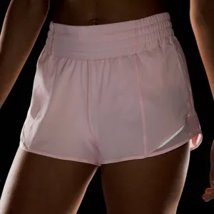 Lululemon Hotty Hot High Rise Athletic Shorts Strawberry Milkshake Pink 12 NWT thumbnail 10