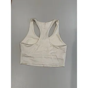 Fabletics Sports Bra Womens Large* Beige Stretch Gym Yoga Active Athletic Tennis thumbnail 2