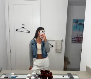 Hoodie Jean Jacket Size L thumbnail 4