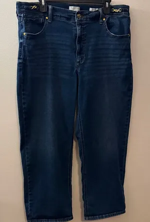 sofia by sofia vergara Dark Blue Relaxed Fit Jeans Size 18 thumbnail 1