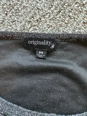 Sparkly Nashville Crop Top Gray Size M thumbnail 3