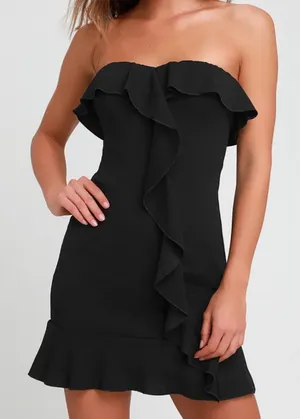 Lulu’s Black Mini Dress thumbnail 1