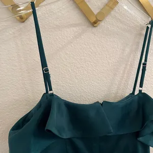 NWOT NBD Revolve Soozie Mini Dress Emerald Green Satin Small thumbnail 6