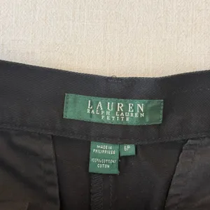 Lauren Ralph Lauren Petite Cotton Chino Shorts Women 6P Black thumbnail 8