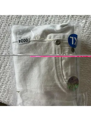 Motherhood Maternity White Denim Cotton Blend Boyfriend Shorts Women's Size XL thumbnail 5