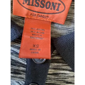 Missoni for Target Space Dye Knit Sweater Dress Womens XS Black Grey Academia thumbnail 7