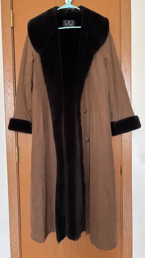 Vintage Full Length Faux Fur Coat – UD (Utex) Design – Size 8 thumbnail 3