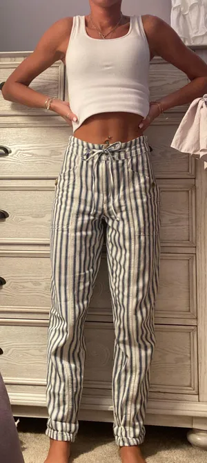 American Eagle Striped Pants thumbnail 1