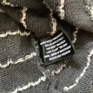 Liz Claiborne Vintage Oversized Cotton Sweater (Sz L) Gray Geo Diamond Grandpa thumbnail 6