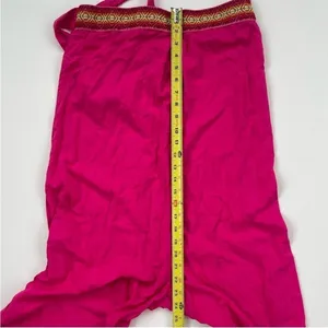 NWT Rusttydustty Hot Pink Geometric Embroidered Tube Top Wide Leg Jumpsuit M‎ thumbnail 14