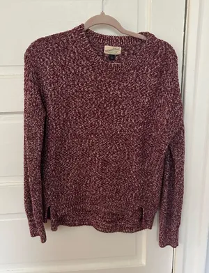 Universal Threads Red Sweater Cable Knit thumbnail 1