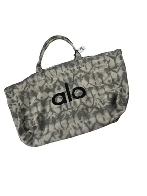 Iconic Shopper Tote , Grey tie-dye pattern Tota Pilates & Yoga Bag ALO Yoga Nwt thumbnail 3