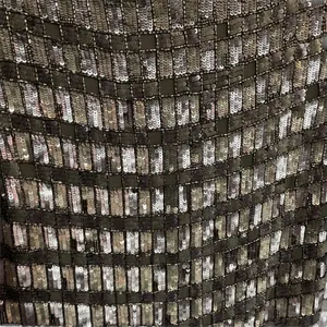 Retrofête Delilah Sequin Mini Dress Gunmetal Pewter Grey Silver thumbnail 9