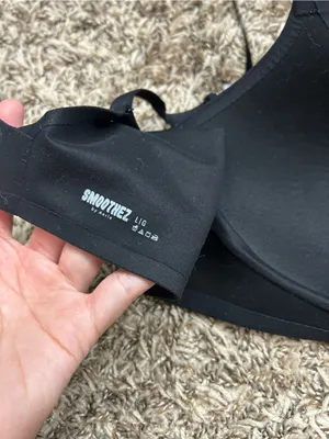 Aerie SMOOTHEZ Bra-ish Wireless Bralette Black Sz L thumbnail 5