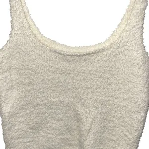 Skims Womens Cozy Soft‎ Knit Scoop Neck Tank Top Off White Size Large/XL thumbnail 2