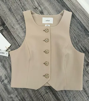 aritzia wilfred cropped vest  thumbnail 1