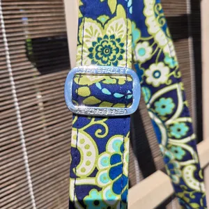 Vera Bradley Retired 2011 "Rhythm & Blues" Cross-Body Purse Large Hipster Zipper thumbnail 5