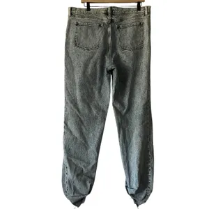 Banana Republic Slouch Jeans Women's Size 32/14 Light Wash‎ Distressed Hem Denim thumbnail 4