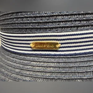 Lands’ End Women’s Facesaver Navy Sunhat READ Description !!! thumbnail 3