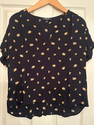 Madewell Floral Top thumbnail 1