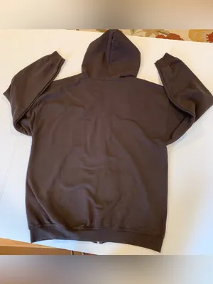 Empyre Women’s XL Brown Full Zip Hoodie Sweatshirt with Floral Skull Graphic thumbnail 6