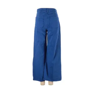 Zara Blue High Rise Wide Leg Sailor Pants Size 4 Cobalt Utility Pants thumbnail 2