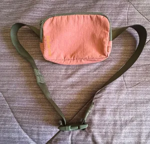lululemon athletica Pink Kids Belt Bag with Olive Strap thumbnail 1