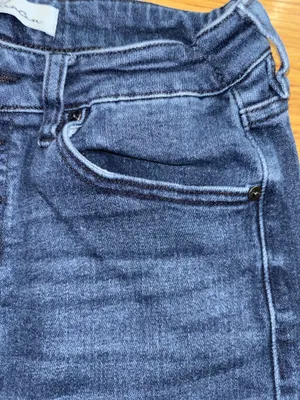 KanCan Button Fly Skinny Jeans Juniors Size 9 Waist Size 28 Dark Wash Stretchy thumbnail 5