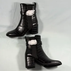 Kenneth Cole Reaction Size-7.5M Womens Emerson‎ -Black Croco Boot thumbnail 8