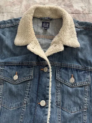 GAP Icon Light Blue Sherpa-Trim Denim Jacket, size 2XL plus outdoor casual thumbnail 15