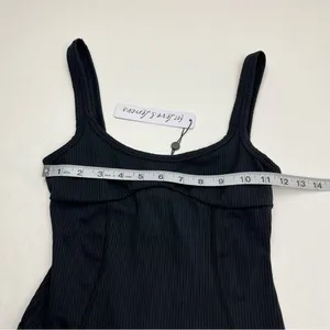 For‎ Love & Lemons Ribbed Black Bodysuit Tank Thong Back Womens Size XS NEW thumbnail 7